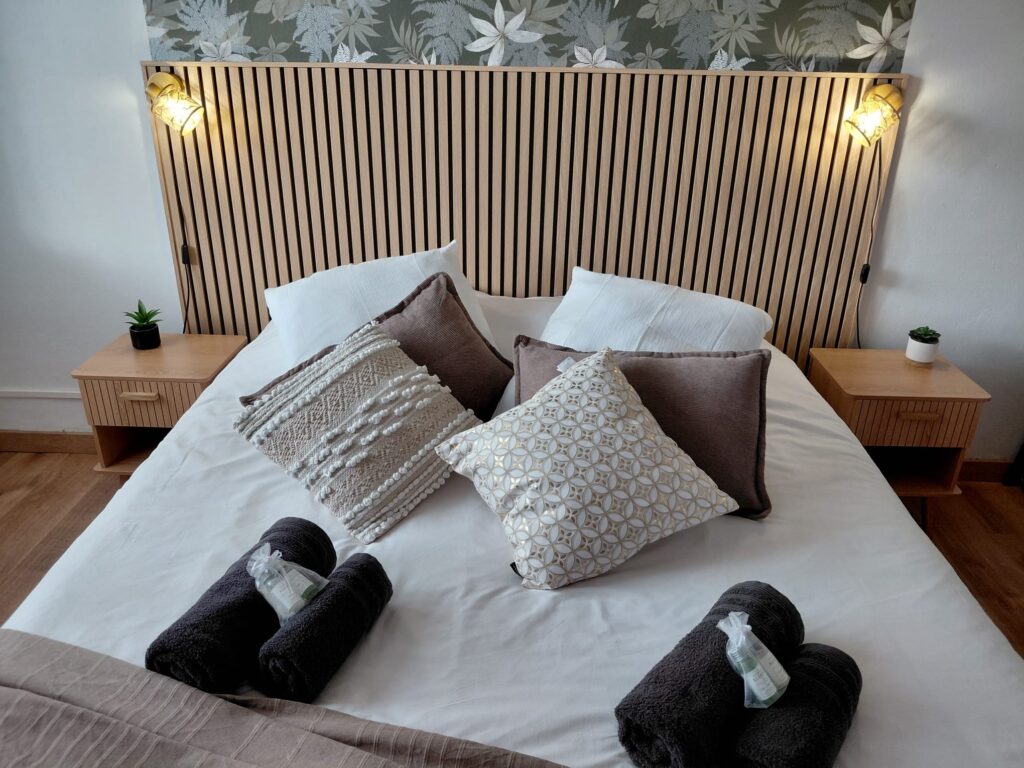 Chambre d'un logement en location courte durée en Vendée